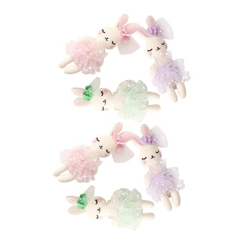 TOYANDONA 6 Stück Kaninchenpuppe DIY Kaninchen Mini Plüsch Kaninchen Anhänger Niedliches Kuscheltier Mädchen Kuscheltiere Kleines Kuscheltier Winzige Kuscheltiere Kleine Tierfiguren Pp von TOYANDONA