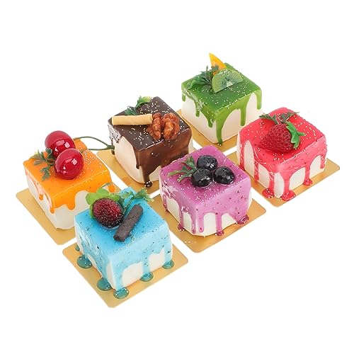 TOYANDONA 6Stücke Künstliche Kuchen Modelle Realistische Kuchendekoration für Fotorequisiten und Partys Gefälschte Dessertkuchen für Küche Büro und Bäckerei TOYANDONA 6Stücke Künstliche Kuchen Modelle Realistische Kuchendekoration für Fotorequisiten und Partys Gefälschte Dessertkuchen für Küche Büro und Bäckerei von TOYANDONA