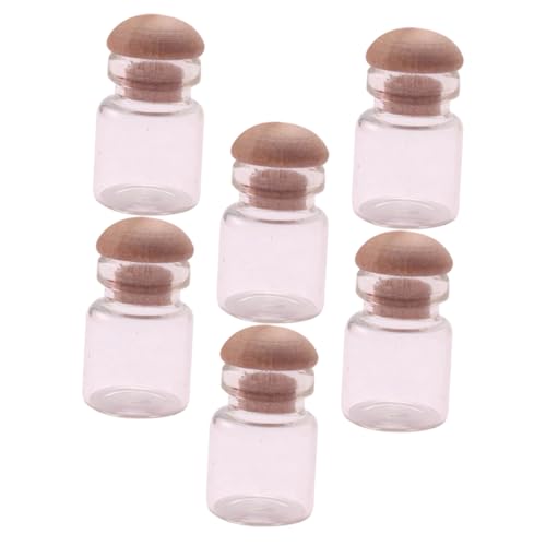TOYANDONA 6 Stück Maßstab Kleine Transparente Aufbewahrungsflaschen für Puppenhaus Miniatur Landschaft DIY Dekoration TOYANDONA 6 Stück Maßstab Kleine Transparente Aufbewahrungsflaschen für Puppenhaus Miniatur Landschaft DIY Dekoration von TOYANDONA