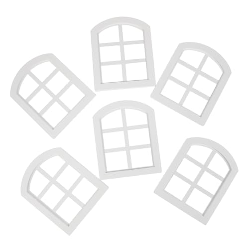 TOYANDONA 6 Stück Maßstab Kompatibel DIY Freundlich Stilvolle Miniaturfenster für Kreative Puppenhausdekoration TOYANDONA 6 Stück Maßstab Kompatibel DIY Freundlich Stilvolle Miniaturfenster für Kreative Puppenhausdekoration von TOYANDONA