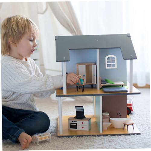 TOYANDONA 6 Stück Maßstab Robuste Holzkonstruktion Natürliche Einfache Montage Vielseitig Kompatibel für DIY und Puppenhausdekoration von TOYANDONA