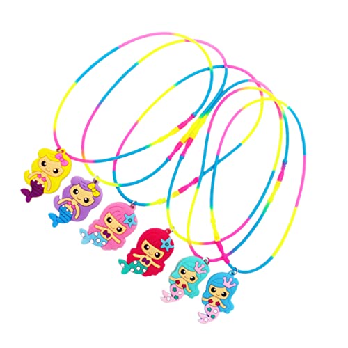 TOYANDONA 6 Stück Meerjungfrau Thema Halskette für kinderspielzeug lustig Kindergeburtstag fun kid toys Partyzubehör Party Gefälligkeiten Kindergeschenk von TOYANDONA