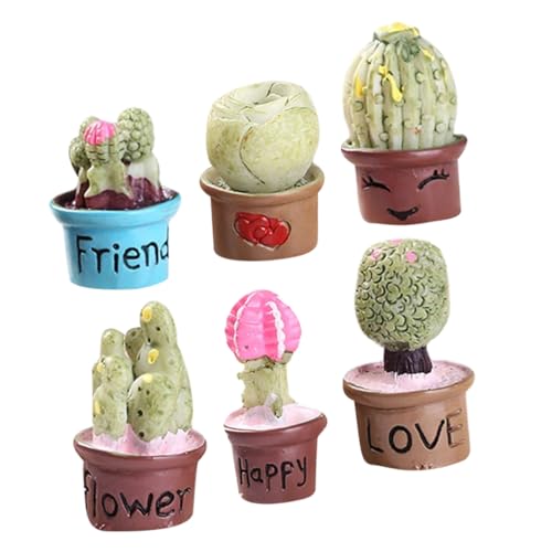 TOYANDONA Winzige Blumentöpfe Figuren Miniatur-Bonsai-Pflanzen Kunstharz Eingetopfte Sukkulenten-Ornamente Für Die Tischdekoration TOYANDONA Winzige Blumentöpfe Figuren Miniatur-Bonsai-Pflanzen Kunstharz Eingetopfte Sukkulenten-Ornamente Für Die Tischdekoration von TOYANDONA