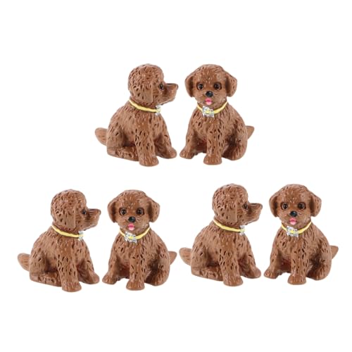TOYANDONA 6 Stück Mikro Landschaftsornament Puppenhaus Mini Bonsai Figuren Ornament Miniatur Hauszubehör Miniatur Ornamente Cartoon Anhänger Mini Tierdekor Taschenanhänger von TOYANDONA