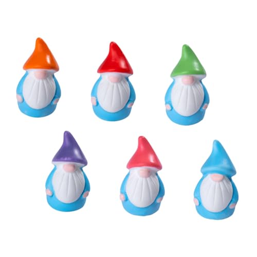TOYANDONA 6 Stück Mini Gartenzwerge aus Widerstandsfähigem Resin Miniatur Figuren für Indoor und Outdoor Vielseitige Dekoration für Garten Terrasse Blumentöpfe und Micro Landschaften von TOYANDONA