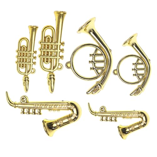 TOYANDONA 6 Stück Mini Klassische Musikinstrumente Saxophone Modelle Miniatur Westliche Instrumente TOYANDONA 6 Stück Mini Klassische Musikinstrumente Saxophone Modelle Miniatur Westliche Instrumente von TOYANDONA