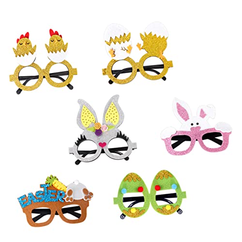 TOYANDONA 6 Stück Ostergläser-set Retro Wein Osterhasenbrille Party Kind Dekorationen Geformt Golden Osterbrille Rosa Vorabend Kostüm Brille Lustige Brille Plastik TOYANDONA 6 Stück Ostergläser-set Retro Wein Osterhasenbrille Party Kind Dekorationen Geformt Golden Osterbrille Rosa Vorabend Kostüm Brille Lustige Brille Plastik von TOYANDONA