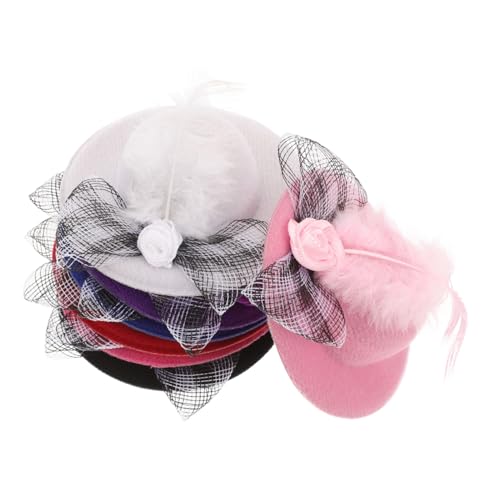 TOYANDONA 6 Stück Puppe Dress up Prinzessin Haarschmuck Netz Blumenhut Haustierhut Miniaturhüte Zum Basteln Tea-Party-hüte Puppe-Tops-Hut Minihüte Zum Basteln Mini-Zylinder Polyester TOYANDONA 6 Stück Puppe Dress up Prinzessin Haarschmuck Netz Blumenhut Haustierhut Miniaturhüte Zum Basteln Tea-Party-hüte Puppe-Tops-Hut Minihüte Zum Basteln Mini-Zylinder Polyester von TOYANDONA