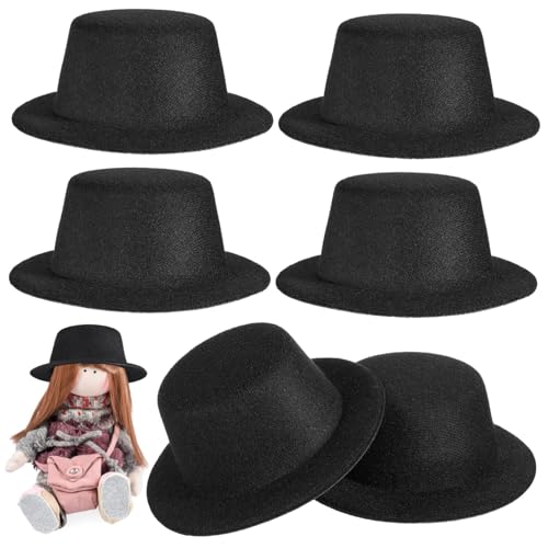 TOYANDONA 6 Stück Puppenhüte aus Filz Handgefertigter Schwarzer Schneemann-deko-Hut für DIY Puppenzubehör Bastelprojekte Puppen Bären und Weihnachtsmützen TOYANDONA 6 Stück Puppenhüte aus Filz Handgefertigter Schwarzer Schneemann-deko-Hut für DIY Puppenzubehör Bastelprojekte Puppen Bären und Weihnachtsmützen von TOYANDONA