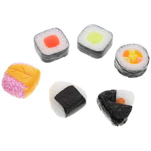 TOYANDONA 6 Stück Realistische Sushi Modelle Authentische Onigiri Darstellungen für Kreative Fotografie Bento Displays und Unterrichtszwecke TOYANDONA 6 Stück Realistische Sushi Modelle Authentische Onigiri Darstellungen für Kreative Fotografie Bento Displays und Unterrichtszwecke von TOYANDONA