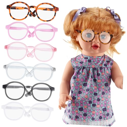 TOYANDONA 6 Stück Runde Gläser mit Transparenten Linsen Zubehör für Kostüme Puppenhäuser und Kreative Bastelprojekte für Sammler von TOYANDONA