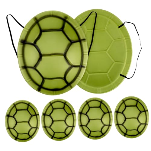 TOYANDONA 6 Stück Schildkrötenpanzer-Requisiten Schildkrötenkostüm Halloween-Kostüm für Erwachsene tierkostüme Kinderkommode Halloween-Cosplay-Requisiten Halloween-Requisite Eva Grün von TOYANDONA