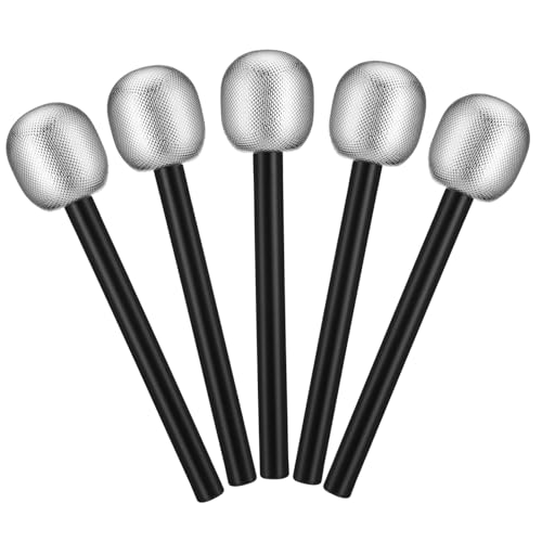 TOYANDONA 6 Stück Simulierte Mikrofonprops Pj Gefälschte Mikrofone Vorgeben Mikrofon Für Cosplay Gefälschtes Mikrofon Halloween -Dekorationen Halloween-partygeschenke Fälschung Rave Silber TOYANDONA 6 Stück Simulierte Mikrofonprops Pj Gefälschte Mikrofone Vorgeben Mikrofon Für Cosplay Gefälschtes Mikrofon Halloween -Dekorationen Halloween-partygeschenke Fälschung Rave Silber von TOYANDONA