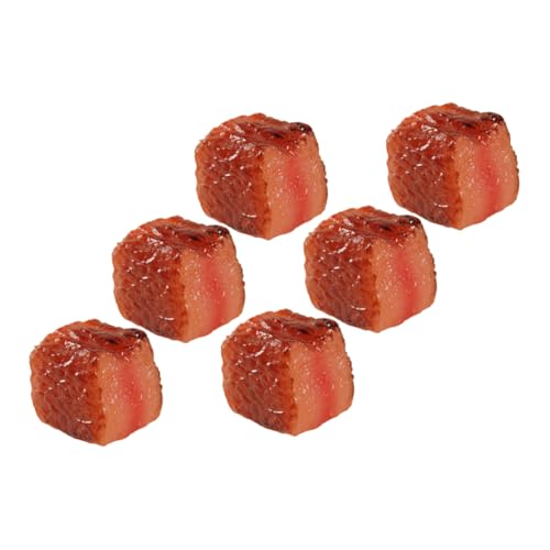 TOYANDONA 6 Stücke Kreative Rindfleisch Modelle PVC Gefälschte Lebensmittel Für Küche Decor Realistische Gefälschte Gekocht Modell TOYANDONA 6 Stücke Kreative Rindfleisch Modelle PVC Gefälschte Lebensmittel Für Küche Decor Realistische Gefälschte Gekocht Modell von TOYANDONA
