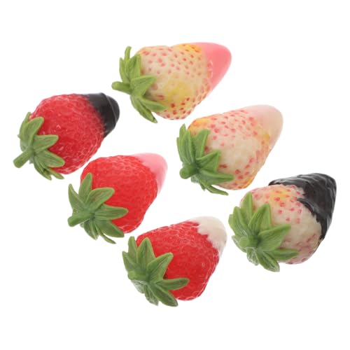 TOYANDONA 6 Stück Simulierte Sauce -Gras -Ornamente Fruchtschmuck Realistische Künstliche Erdbeere Erdbeer -fotoshooting -Requisiten Erdbeer-schlüsselanhänger Kunstobst Aus Der Küche PVC TOYANDONA 6 Stück Simulierte Sauce -Gras -Ornamente Fruchtschmuck Realistische Künstliche Erdbeere Erdbeer -fotoshooting -Requisiten Erdbeer-schlüsselanhänger Kunstobst Aus Der Küche PVC von TOYANDONA