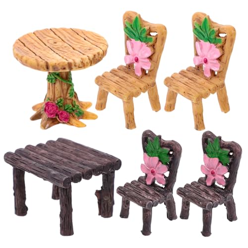 TOYANDONA 6 Stück Simulierte Tisch- und Stuhlverzierungen Hausmöbel Puppenstubenmöbel Zubehör Mini-Tisch Kindermöbel Mini -Häuser Miniaturmöbel Miniaturen Harz Kaffee Zufällige Farbe TOYANDONA 6 Stück Simulierte Tisch- und Stuhlverzierungen Hausmöbel Puppenstubenmöbel Zubehör Mini-Tisch Kindermöbel Mini -Häuser Miniaturmöbel Miniaturen Harz Kaffee Zufällige Farbe von TOYANDONA