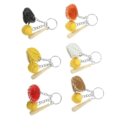 TOYANDONA Baseball Schlüsselanhänger 6 Stücke Softball Schlüsselring für Rucksäcke und Taschen PU Material Kreative Dekoration für Sportliebhaber für Sportpartys TOYANDONA Baseball Schlüsselanhänger 6 Stücke Softball Schlüsselring für Rucksäcke und Taschen PU Material Kreative Dekoration für Sportliebhaber für Sportpartys von TOYANDONA