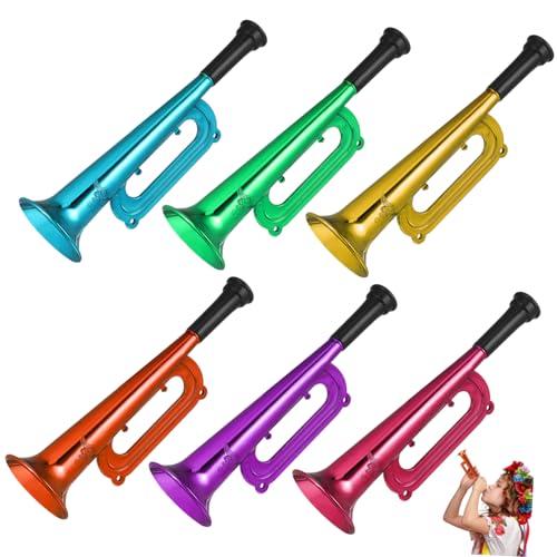 TOYANDONA 6 Stück Teiliges Buntes Kunststoff Trumpetenset Farbenfrohe Kindertröten für Sportveranstaltungen Party und Festivallaune Leichte Trompeten für Junge Mädchen und Fans TOYANDONA 6 Stück Teiliges Buntes Kunststoff Trumpetenset Farbenfrohe Kindertröten für Sportveranstaltungen Party und Festivallaune Leichte Trompeten für Junge Mädchen und Fans von TOYANDONA