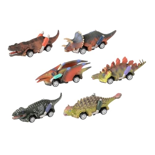 TOYANDONA 6 Stück Teiliges Dinosaurier Pull Back Auto aus Robustem Kindgerechte Cartoon Designs Leicht und Widerstandsfähig für Jungen und Mädchen Motorik und Neugier TOYANDONA 6 Stück Teiliges Dinosaurier Pull Back Auto aus Robustem Kindgerechte Cartoon Designs Leicht und Widerstandsfähig für Jungen und Mädchen Motorik und Neugier von TOYANDONA