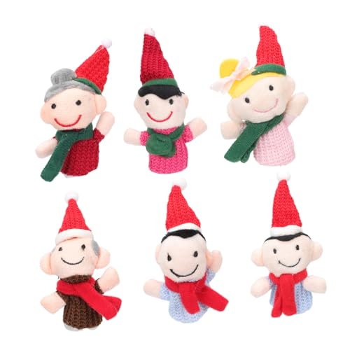 TOYANDONA 6 Stück Teiliges Fingerpuppen aus Weichem PP Baumwollmaterial Strapazierfähige Handpuppen für Pädagogische Spielzeuge für Rollenspiele Geschichten Erzählen für Zufällige Farbe von TOYANDONA