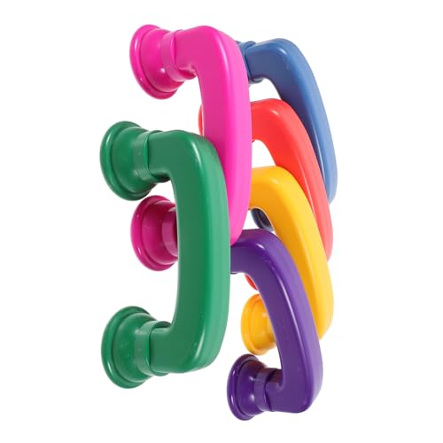 TOYANDONA 6 Stück Teiliges Flüsterlesetelefon für Vorschulkinder Farbenfrohe Abs spieltelefone mit Abgerundeten Kanten Sicher und Robust Fördert Sprachtherapie Hörverständnis und Kognitive von TOYANDONA