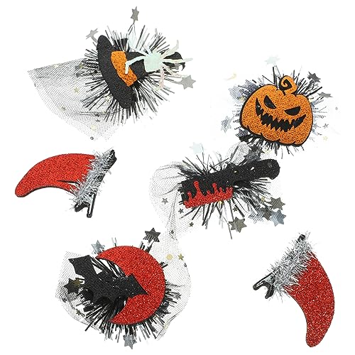 TOYANDONA 6 Stück Teiliges Halloween Haarklammern für Mädchen Haaraccessoires für Kostümparty Spider Kürbis Teufel und Vampir Design für Halloween und Karneval TOYANDONA 6 Stück Teiliges Halloween Haarklammern für Mädchen Haaraccessoires für Kostümparty Spider Kürbis Teufel und Vampir Design für Halloween und Karneval von TOYANDONA