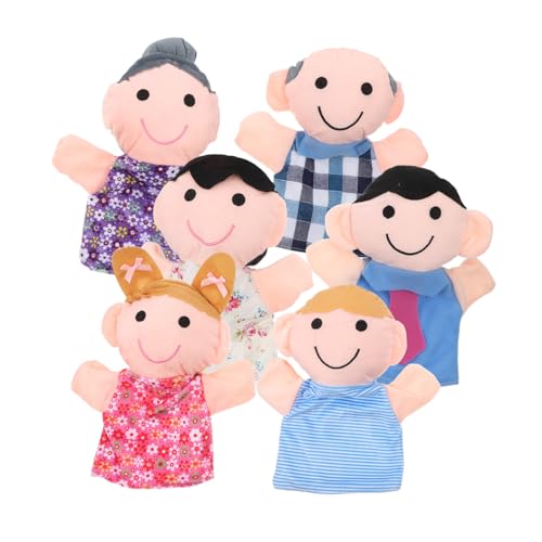 TOYANDONA 6 Stück Teiliges Handpuppen Set für Weiche Stoffpuppen Familie mit Opa Papa Tochter Pädagogisches für Theater Erzählspiele und Kindergarten Ab Jahren TOYANDONA 6 Stück Teiliges Handpuppen Set für Weiche Stoffpuppen Familie mit Opa Papa Tochter Pädagogisches für Theater Erzählspiele und Kindergarten Ab Jahren von TOYANDONA