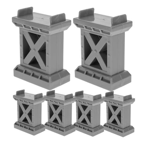 TOYANDONA 6 Stück Teiliges Holz Eisenbahn Brückenstützen Spielzeugeisenbahn Gleiserhöhungen Stabile Kunststoff Schienenstützen für Bahnstrecken Erweiterung TOYANDONA 6 Stück Teiliges Holz Eisenbahn Brückenstützen Spielzeugeisenbahn Gleiserhöhungen Stabile Kunststoff Schienenstützen für Bahnstrecken Erweiterung von TOYANDONA