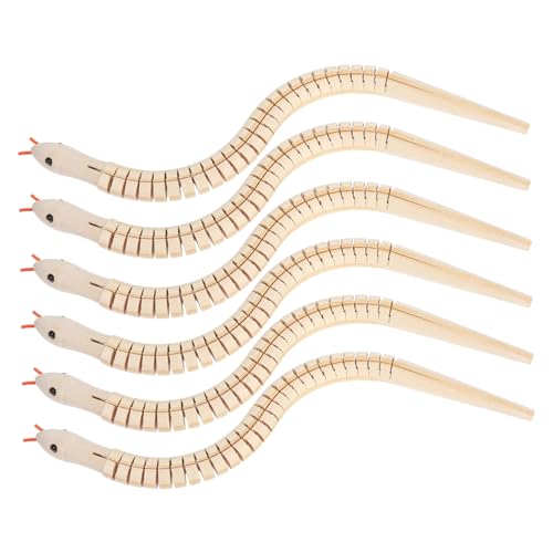 TOYANDONA 6 Stück Teiliges Holzschlangen Spielset Realistische Täuschend Echte Tierattrappen für Gruselige Halloween Dekoration und Lustiges Verkleidungsspielzeug für Jungen und Mädchen TOYANDONA 6 Stück Teiliges Holzschlangen Spielset Realistische Täuschend Echte Tierattrappen für Gruselige Halloween Dekoration und Lustiges Verkleidungsspielzeug für Jungen und Mädchen von TOYANDONA