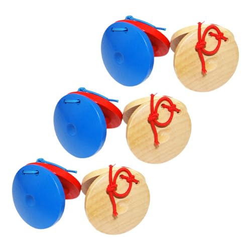 TOYANDONA 6 Stück Teiliges Instrument aus Holz Buntes Orff-Musikinstrument Frühen Musikalischen Sicher Langlebig für Musikalisches Lernen und Sensorische Entwicklung von TOYANDONA