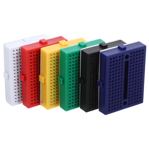 TOYANDONA 6 Stück Teiliges Mini Breadboard Lötfreie Steckbretter in Farben Kleine Experimentelle Steckbretter für Wissenschaftliche Projekte Langlebig Verformungsfest für Kleine Schaltungen von TOYANDONA