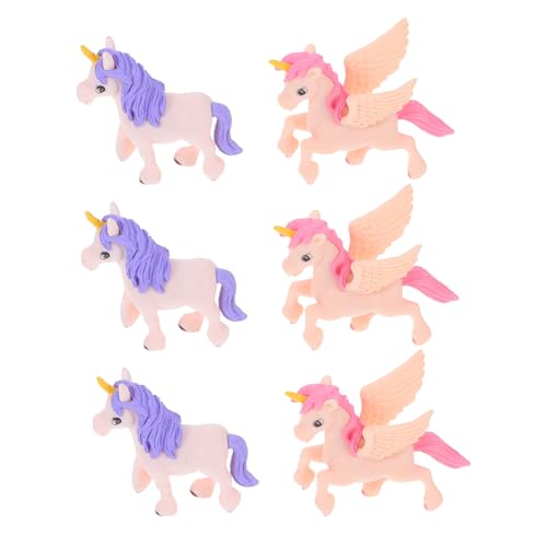 TOYANDONA 6 Stück Teiliges Mini Einhorn dekor aus Hochwertigem Kunststoff Lebensechte Simulation Farbenfrohe Micro landschaftsfiguren für Desktop und Zaubergarten Langlebig und Detailreich TOYANDONA 6 Stück Teiliges Mini Einhorn dekor aus Hochwertigem Kunststoff Lebensechte Simulation Farbenfrohe Micro landschaftsfiguren für Desktop und Zaubergarten Langlebig und Detailreich von TOYANDONA