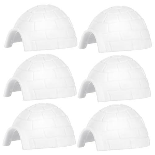 TOYANDONA 6 Stück Teiliges Mini Iglu Figuren Detailreiche Dekoration Realistische Polar Iglu Miniatur für Tisch Lernspiel und Wohnraumgestaltung TOYANDONA 6 Stück Teiliges Mini Iglu Figuren Detailreiche Dekoration Realistische Polar Iglu Miniatur für Tisch Lernspiel und Wohnraumgestaltung von TOYANDONA