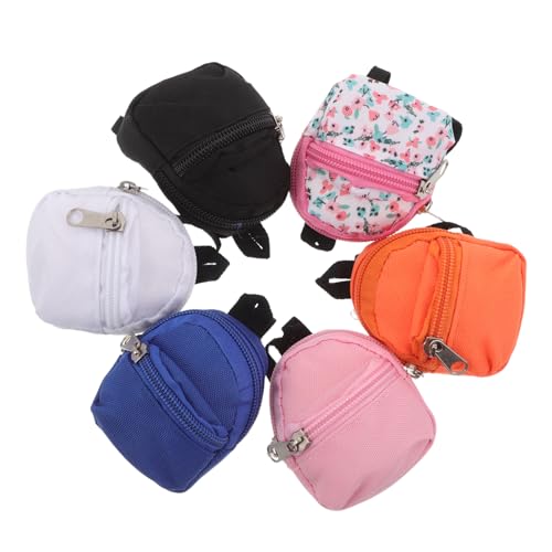 TOYANDONA 6 Stück Teiliges Mini Puppen-Rucksack Reißverschluss Leichte Stoff-schultaschen für Puppen Langlebig Einfach zu Reinigen für Puppenhaus Rollenspiele und Ausflüge TOYANDONA 6 Stück Teiliges Mini Puppen-Rucksack Reißverschluss Leichte Stoff-schultaschen für Puppen Langlebig Einfach zu Reinigen für Puppenhaus Rollenspiele und Ausflüge von TOYANDONA