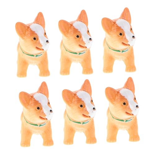 TOYANDONA 6 Stück Teiliges Miniatur Hundefiguren aus Harz Detailreiche DIY Mikro Landschaftsdekorationen Puppenhaus Zubehör Kreative Tierornamente für Bastelprojekte und Schlüsselanhänger TOYANDONA 6 Stück Teiliges Miniatur Hundefiguren aus Harz Detailreiche DIY Mikro Landschaftsdekorationen Puppenhaus Zubehör Kreative Tierornamente für Bastelprojekte und Schlüsselanhänger von TOYANDONA