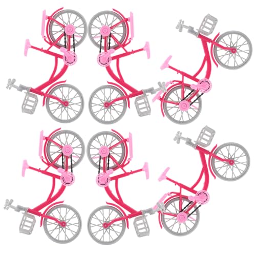 TOYANDONA 6stücke Puppenfahrrad in Rosa Miniatur-fahrradspielzeug DIY-Retro-fahrradmodell-Ornament Puppenfahrrad Spielzeug-Dirtbikes Minimalistische Fahrradskulptur TOYANDONA 6stücke Puppenfahrrad in Rosa Miniatur-fahrradspielzeug DIY-Retro-fahrradmodell-Ornament Puppenfahrrad Spielzeug-Dirtbikes Minimalistische Fahrradskulptur von TOYANDONA