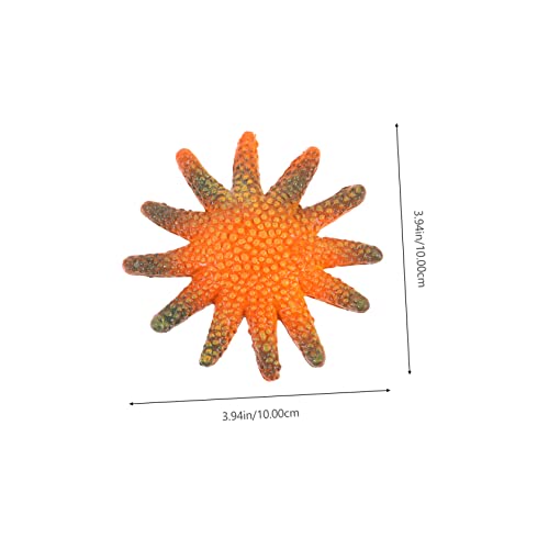 TOYANDONA 6 Stück Teiliges Realistische Sea Star Figuren Meerestier Dekoration Kinderfreundlich Glatte Kanten Sicher zum Geeignet für Pool und Strandpartys Lernspielzeug von TOYANDONA