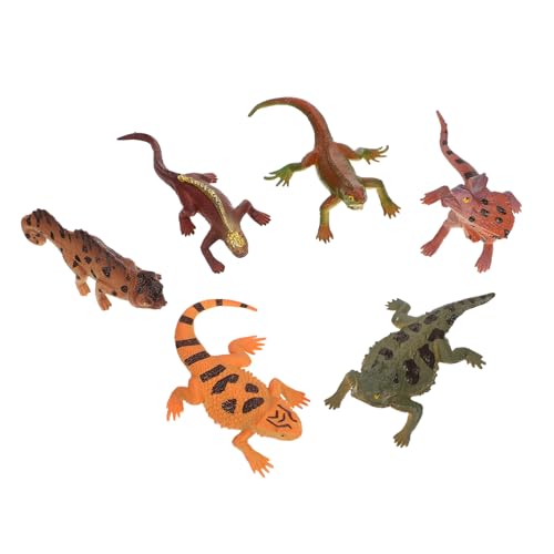 TOYANDONA 6 Stück Teiliges Reptilienmodell aus Realistischem Detailgetreue Echsenfiguren für Lernen und Naturgetreue Tiermodelle als Dekoration und Pädagogisches TOYANDONA 6 Stück Teiliges Reptilienmodell aus Realistischem Detailgetreue Echsenfiguren für Lernen und Naturgetreue Tiermodelle als Dekoration und Pädagogisches von TOYANDONA