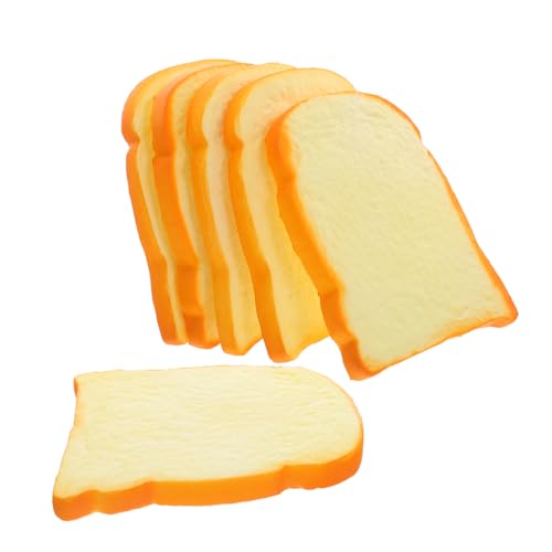 TOYANDONA 6 Stück Teiliges Toastbrot Deko aus Robustem PU Material Realistische Künstliche Brotscheiben für Küchen und Shop Display Vielseitige Fake Brot Modelle für Party und Fotografie TOYANDONA 6 Stück Teiliges Toastbrot Deko aus Robustem PU Material Realistische Künstliche Brotscheiben für Küchen und Shop Display Vielseitige Fake Brot Modelle für Party und Fotografie von TOYANDONA