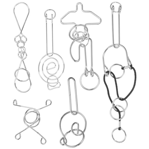TOYANDONA 6 Stück Teiliges Traditionelles Knotenspiel Gehirntrainer Puzzle Lernspielzeug Schulzubehör Intelligentes Entsperrspiel für Konzentrationsförderung TOYANDONA 6 Stück Teiliges Traditionelles Knotenspiel Gehirntrainer Puzzle Lernspielzeug Schulzubehör Intelligentes Entsperrspiel für Konzentrationsförderung von TOYANDONA