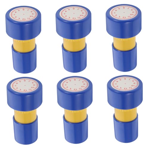 TOYANDONA 6 Stück Teiliges Uhrzeit Erkennungsstempel für Interaktives Lernwerkzeug für Vorschule und Grundschule Vorgefertigte Stempel für Zeitmanagement und Aktives Lernen TOYANDONA 6 Stück Teiliges Uhrzeit Erkennungsstempel für Interaktives Lernwerkzeug für Vorschule und Grundschule Vorgefertigte Stempel für Zeitmanagement und Aktives Lernen von TOYANDONA