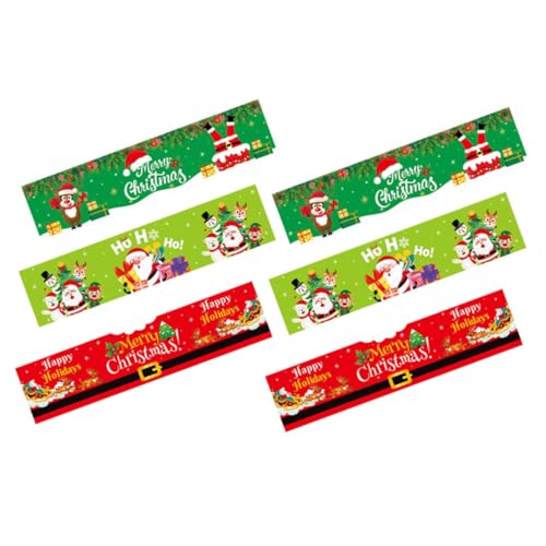 TOYANDONA 6 Stück Teiliges Weihnachts Flaschenetiketten aus Langlebigem Papier Kreative Party Weinflaschendeko mit Festlichen Motiven für Weihnachtsfeiern und Geschenkverpackungen TOYANDONA 6 Stück Teiliges Weihnachts Flaschenetiketten aus Langlebigem Papier Kreative Party Weinflaschendeko mit Festlichen Motiven für Weihnachtsfeiern und Geschenkverpackungen von TOYANDONA
