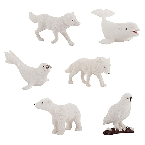 TOYANDONA 6 Stück Teiliges Wintertier Figuren Dekoration für Garten und Puppenhaus Flexibles Material Tiermodelle für Fröhliche TOYANDONA 6 Stück Teiliges Wintertier Figuren Dekoration für Garten und Puppenhaus Flexibles Material Tiermodelle für Fröhliche von TOYANDONA