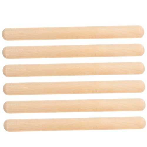TOYANDONA 6 Stück Teiliges aus Langlebigen Ahornholz Rhythmusstöcken Klassische Percussion Instrumente für Kleinkinder Ab Jahr Sichere Abgerundete Kanten für Musikalische Frühförderung und TOYANDONA 6 Stück Teiliges aus Langlebigen Ahornholz Rhythmusstöcken Klassische Percussion Instrumente für Kleinkinder Ab Jahr Sichere Abgerundete Kanten für Musikalische Frühförderung und von TOYANDONA