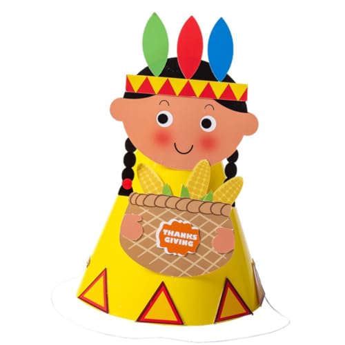 TOYANDONA Truthahn-papierhut-bastelset 6 Stück Thanksgiving-party-spiele Zubehör Dekorationen Für Jungen Und Mädchen TOYANDONA Truthahn-papierhut-bastelset 6 Stück Thanksgiving-party-spiele Zubehör Dekorationen Für Jungen Und Mädchen von TOYANDONA