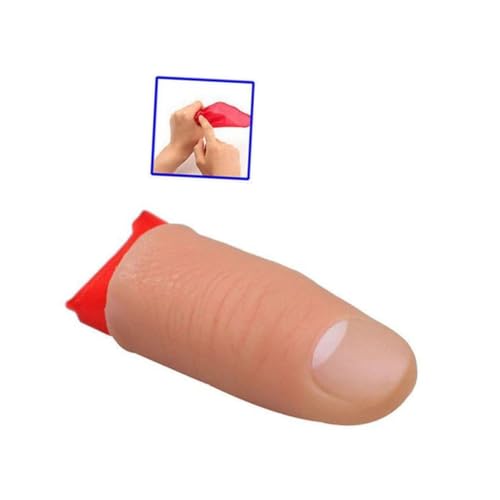 TOYANDONA 6 Stück Trick Daumenspitzen mit Realistischen Fake Fingern Seidenschal Zauberrequisit für Bühnenauftritte und Party Langlebige Daumenabdeckungen für Verblüffende Verschwinde und von TOYANDONA