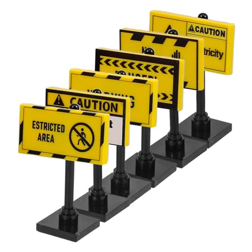 TOYANDONA 6 Stück Warnschild- Verkehrszeichen Aus Abs von TOYANDONA