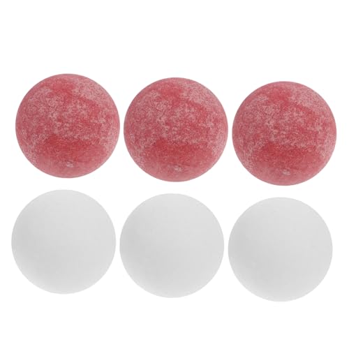 TOYANDONA 6stücke Tischfußball Bälle Matte Finish Ersatzbälle Für Tischkicker Für Tischfußballspiele Und Partys Rote Und Weiße Bälle TOYANDONA 6stücke Tischfußball Bälle Matte Finish Ersatzbälle Für Tischkicker Für Tischfußballspiele Und Partys Rote Und Weiße Bälle von TOYANDONA