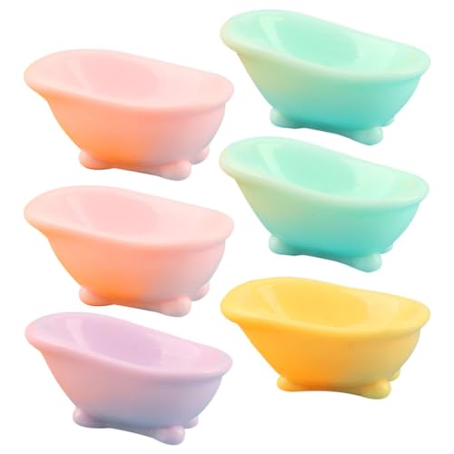 TOYANDONA 6 Stücke Harz Wohnkultur Puppe Bad Badewanne Bad Matte Puppe Dusche Badewanne TOYANDONA 6 Stücke Harz Wohnkultur Puppe Bad Badewanne Bad Matte Puppe Dusche Badewanne von TOYANDONA