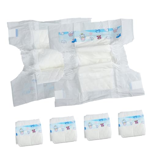 TOYANDONA 6 Stücke Puppen-Anziehwindel Neugeborene Puppen ohne weiche Teile Windeln Geburtstagsgeschenk für Puppen zubehör Puppe kostüm Puppen-Foto-Requisiten Plastik Blue von TOYANDONA
